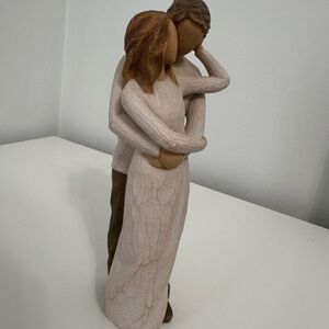 Willow Tree White and Brown Minimalist Sculpture